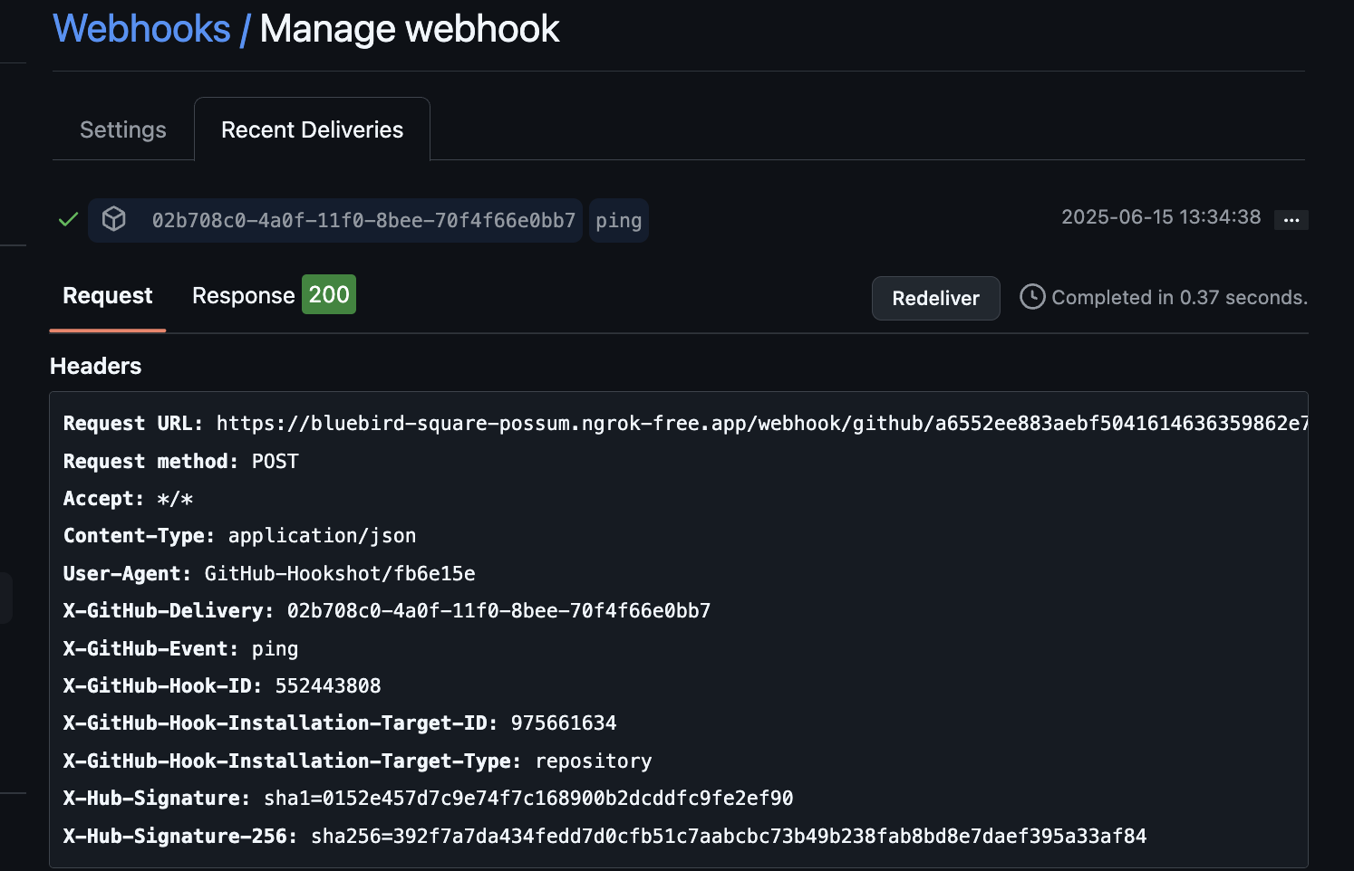 Ping Response Ping Response